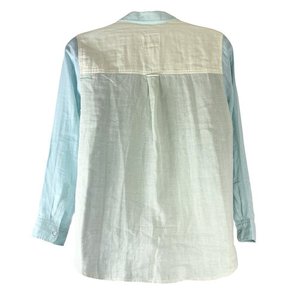 Rails Blouse Button Front Size Large Pastel Multi… - image 2